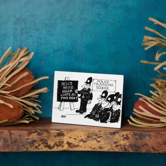 英国おもしろい警察養成所 フォトプラーク (側面)