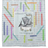 英国かスペインのなシャワー・カーテン-簡単かFácil シャワーカーテン (正面)