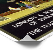 英国とスコットランドの鉄道ヴィンテージのポスター ポスター (角)