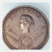 英国による～の捕獲を記念するメダル スクエアシール (正面)