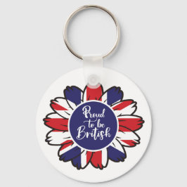 英国に誇りを持ったは愛国心がある キーホルダー