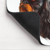 英国のおもちゃスパニエル犬 マウスパッド (コーナー)