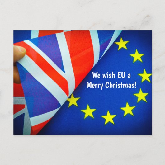 英国のイベントEUのための専攻のBrexit思い出の葉品品 ポストカード (正面)