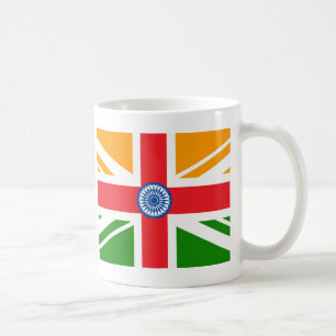 英国のインドの旗 コーヒーマグカップ