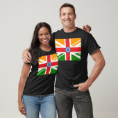 英国のインドの旗 Tシャツ (ユニセックス)