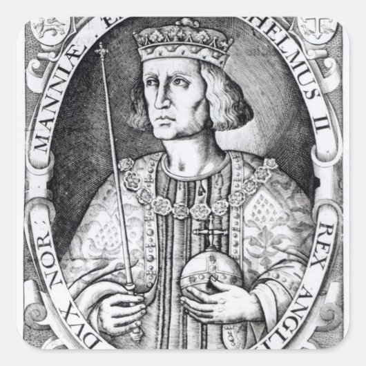 英国のウィリアム二世、1618年 スクエアシール (正面)