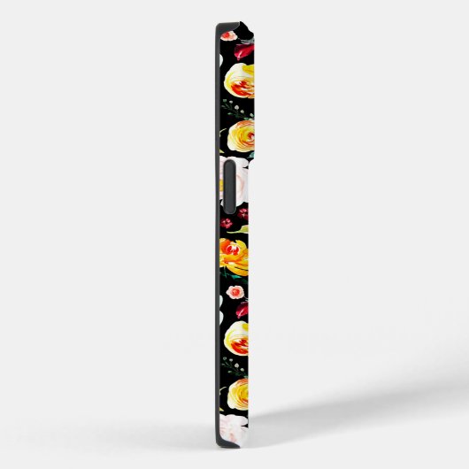 英国のカラフル庭の花の模様モノグラム Case-Mate iPhoneケース (裏面 / 右)