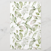 英国のガーデンエレガントモノグラム文房具 便箋 (裏面)