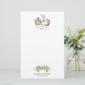 英国のガーデンエレガントモノグラム文房具 便箋 (スタンド正面)