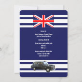 英国のキャブ·ユニオン·ジャック·フラグ英国のテーマ·パーティー 招待状 (正面)