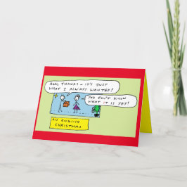 英国のクおもしろいリスマスジョーク漫画 シーズンカード