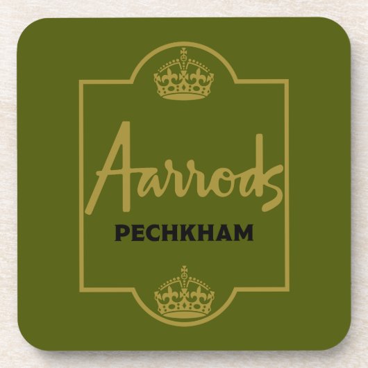 英国のクラシックノベルティギフト コースター (正面)