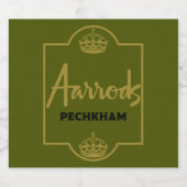 英国のクラシックノベルティギフト スパークリングワインラベル (シングルラベル)