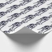 英国のグレイハウンド品種 ラッピングペーパー (角)