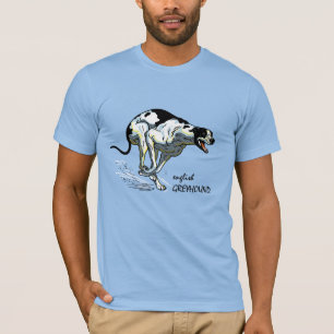 英国のグレーハウンド競技犬 Tシャツ