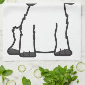 英国のコッカースパニエル犬の漫画 キッチンタオル (折り畳み)