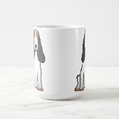 英国のコッカースパニエル犬の漫画 コーヒーマグカップ (中央)