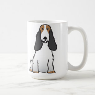 英国のコッカースパニエル犬の漫画 コーヒーマグカップ