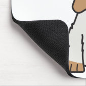 英国のコッカースパニエル犬の漫画 マウスパッド (コーナー)