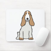 英国のコッカースパニエル犬の漫画 マウスパッド (マウス)