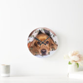 英国のコッカースパニエル犬犬 ラウンド壁時計 (ホーム)