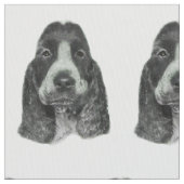 英国のコッカースパニエル ファブリック (クローズアップ)