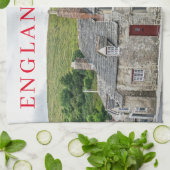 英国のコテージズティータオル キッチンタオル (折り畳み)