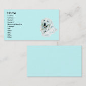 英国のゴールデン・リトリーバーの名刺 名刺 (正面/裏面)