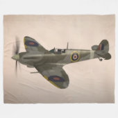 英国のスピットファイア フリースブランケット (正面(横))