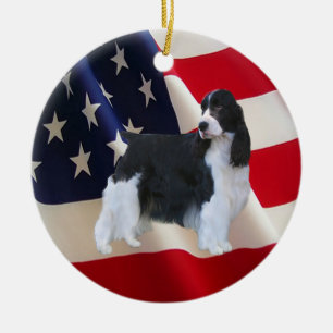 英国のスプリンガースパニエルのオーナメント セラミックオーナメント