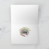 英国のスプリンガースパニエルのクリスマスの装飾 シーズンカード (内部)