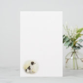 英国のスプリンガースパニエルのプロフィールの文房具 便箋 (スタンド正面)