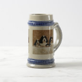 英国のスプリンガースパニエルの子犬 ビールジョッキ (正面右)