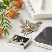 英国のスプリンガースパニエルの子犬(2) キーホルダー (側面)