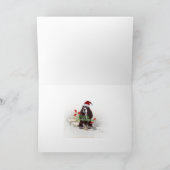 英国のスプリンガースパニエルの季節の挨拶状 シーズンカード (内部)