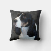 英国のスプリンガースパニエルの枕 クッション (裏面)