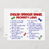 英国のスプリンガースパニエルの特性の法律2 ポストカード (正面/裏面)