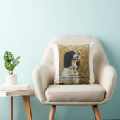 英国のスプリンガースパニエルのbwlove w pic クッション (椅子)