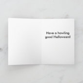 英国のスプリンガースパニエルハロウィン カード (内部)