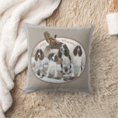 英国のスプリンガースパニエル犬の狩り クッション (ブランケット)