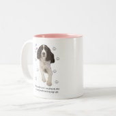 英国のスプリンガースパニエル犬 ツートーンマグカップ (正面左)