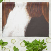 英国のスプリンガースパニエル キッチンタオル (折り畳み)