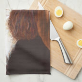 英国のスプリンガースパニエル キッチンタオル (四つ折り)