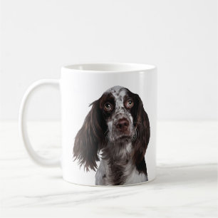 英国のスプリンガースパニエル-小犬のデジタル芸術 コーヒーマグカップ