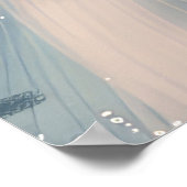 英国のセッタードッグにオートバイクリスマスに乗る ポスター (角)