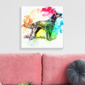 英国のセッター犬 キャンバスプリント (インサイチュ (リビング))