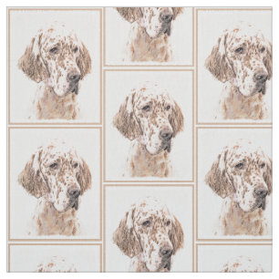 英国のセッター·オレンジ·絵画ベルトンの犬芸術 ファブリック