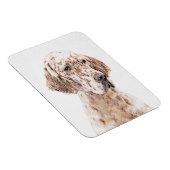 英国のセッター·オレンジ·絵画ベルトンの犬芸術 マグネット (右側)