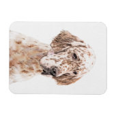 英国のセッター·オレンジ·絵画ベルトンの犬芸術 マグネット (横)