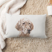 英国のセッター·オレンジ·絵画ベルトンの犬芸術 ランバークッション (ブランケット)